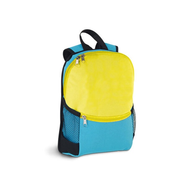 KIDS 600D POLYESTER BACKPACK WITH FRONT AND SIDE POCKETS - Image 1