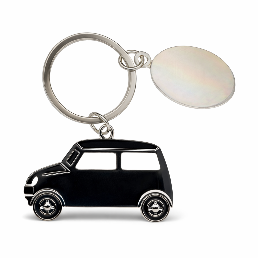 C005994 KEYRING IN BLACK CAR SHAPE - Image 1