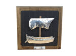 HANDMADE SILVER KYRENIA SHIP 27CMX27CM
