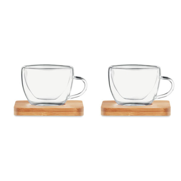 SET OF 2 DOUBLE WALL ESPRESSO GLASSES - Image 2