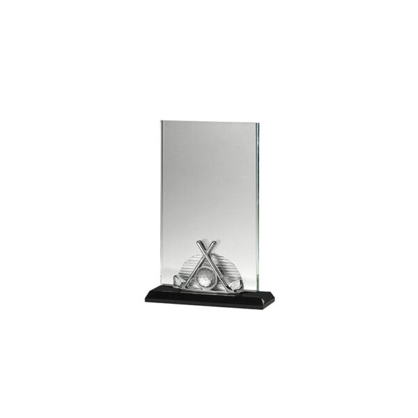 PREMIUM GOLF CRYSTAL TROPHY 23CM (OUTLET) – CUSTOM ENGRAVED W/ GIFT BOX - Image 1