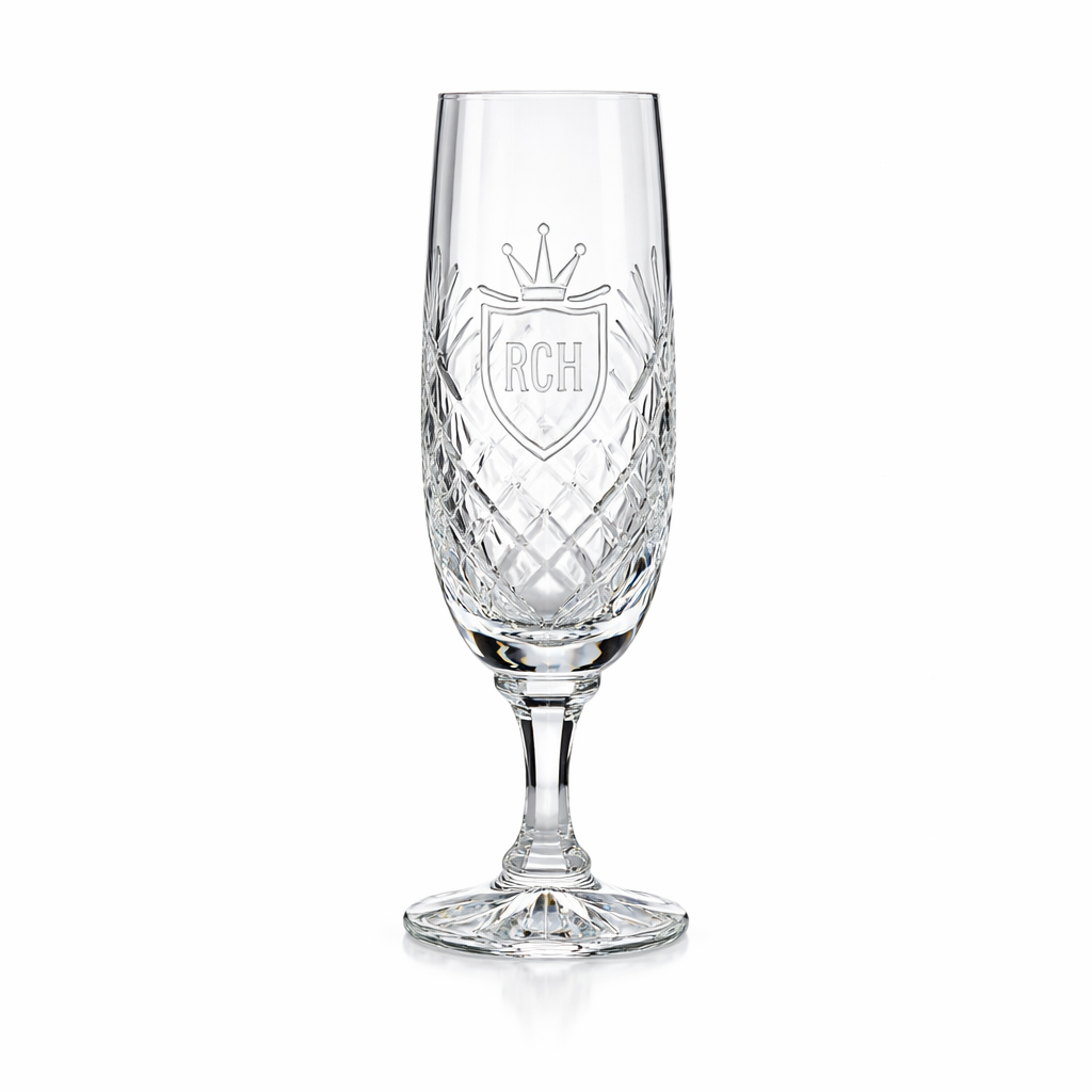 SW37 DURHAM LEAD CRYSTAL FLUTE – LUXURY TOASTING GLASS FOR CELEBRATIONS - Image 1