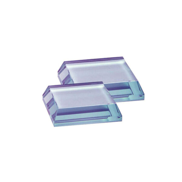 JADE GLASS PAPERWEIGHT 8X8CM – CUSTOM ENGRAVABLE DESK GIFT WITH PRESENTATION BOX - Image 1