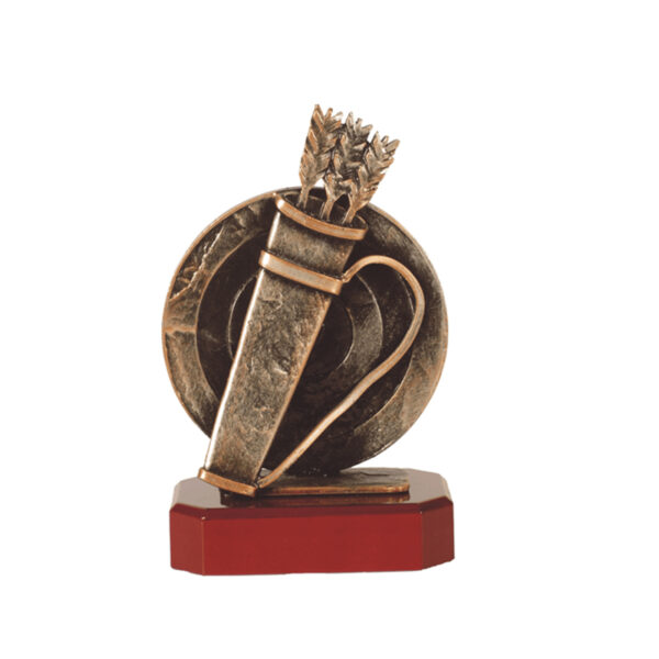 ARCHERY TROPHY AWARD 23CM WITH CUSTOM PRINTED PLATE – PRECISION ARCHERY AWARD - Image 1