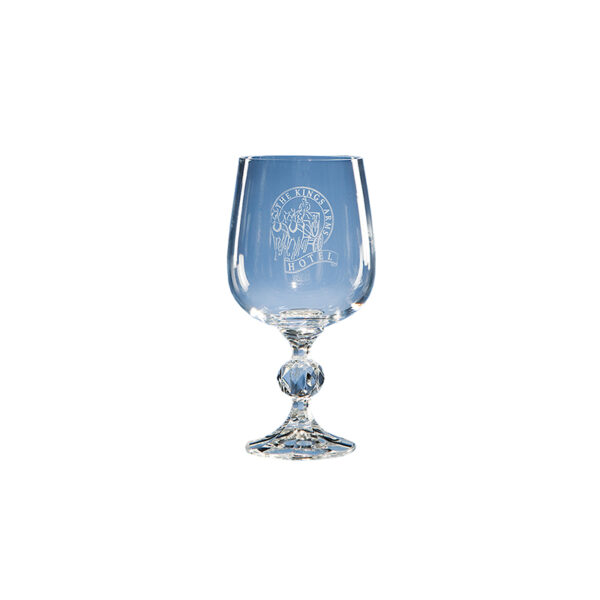 340ML CLAUDIA CRYSTALITE GOBLET – LARGE LEAD-FREE WINE GLASS - Image 1
