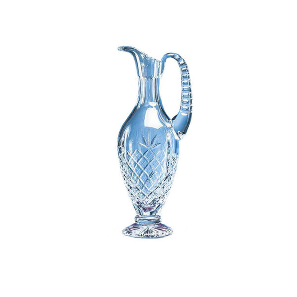 31.5CM LEAD CRYSTAL CLARET JUG – ELEGANT WINE & AWARD DECANTER - Image 1