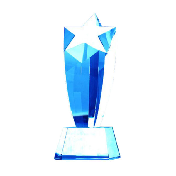 DELUXE CRYSTAL STAR AWARD 23CM - Image 1