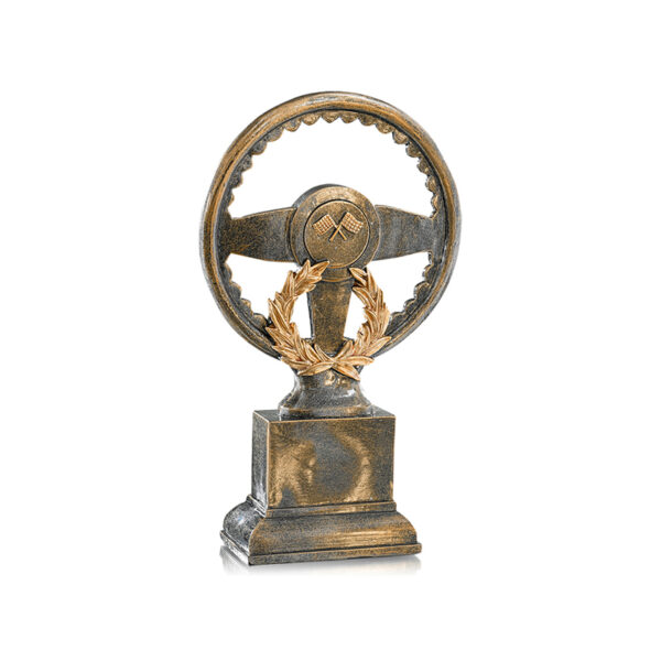 MOTORSPORT TROPHY OUTLET 25CM WITH CUSTOM PRINTED PLATE - Image 1