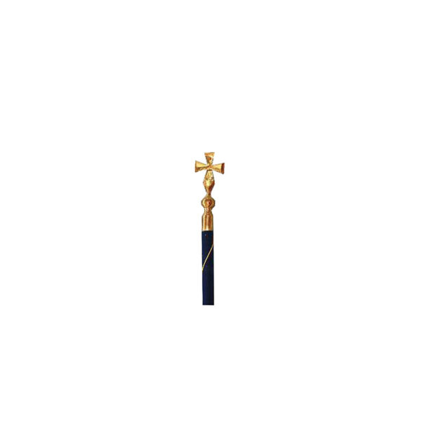 LUXURY VELVET PARADE POLE – 2M | INCLUDES SPEAR OR CROSS TOP | 48H DISPATCH - Image 1