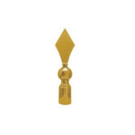 SHINY BRONZE FINISH SPEAR TOP – GOLD-LOOK FINIAL FOR FLAG STACKS | 24H DISPATCH