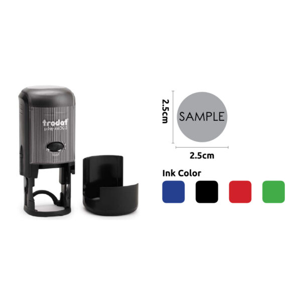 TRODAT ROUND TEXT STAMP 2.5CM - Image 1