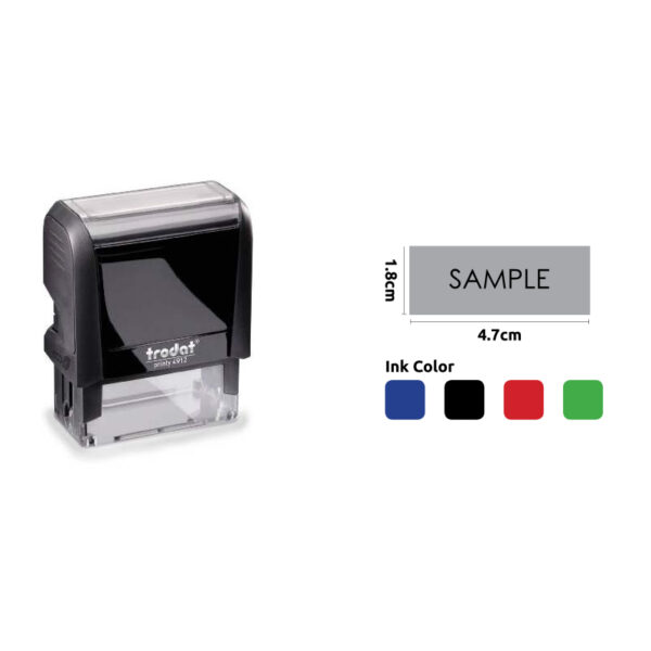 TRODAT CLIMATE NEUTRAL TEXT STAMP 4.7X1.8CM - Image 1