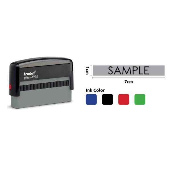 TRODAT CLIMATE NEUTRAL TEXT STAMP 7X1CM - Image 1
