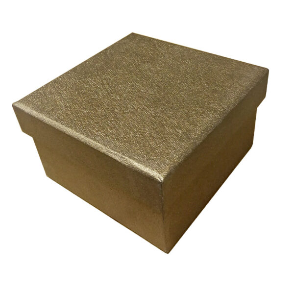 GOLD SQUARE BOX 14*14*7.5CM - Image 1