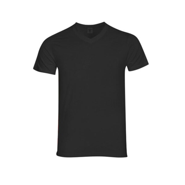 KEYA BLACK V-NECK T-SHIRT – 100% COTTON | 150 GSM - Image 1