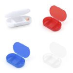 3-COMPT TRANSLUCENT PILL BOX | TRAVEL PILL ORGANIZER WITH SAFETY LOCK