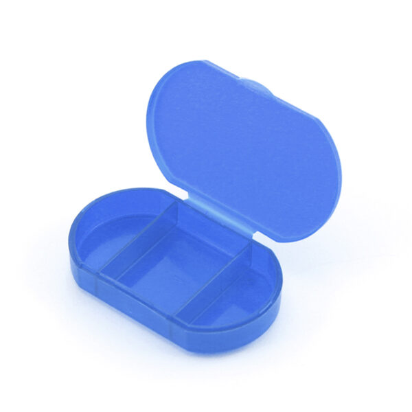 3-COMPT TRANSLUCENT PILL BOX | TRAVEL PILL ORGANIZER WITH SAFETY LOCK - Image 4