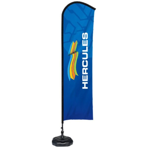 FEATHER FLY BANNER 3.5M (FLAG, POLE, BASE) - Image 1