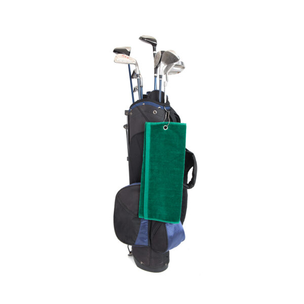 PREMIUM GOLF TOWEL – 40?50CM | 100% SOFT ABSORBENT COTTON WITH CARABINER CLIP - Image 1