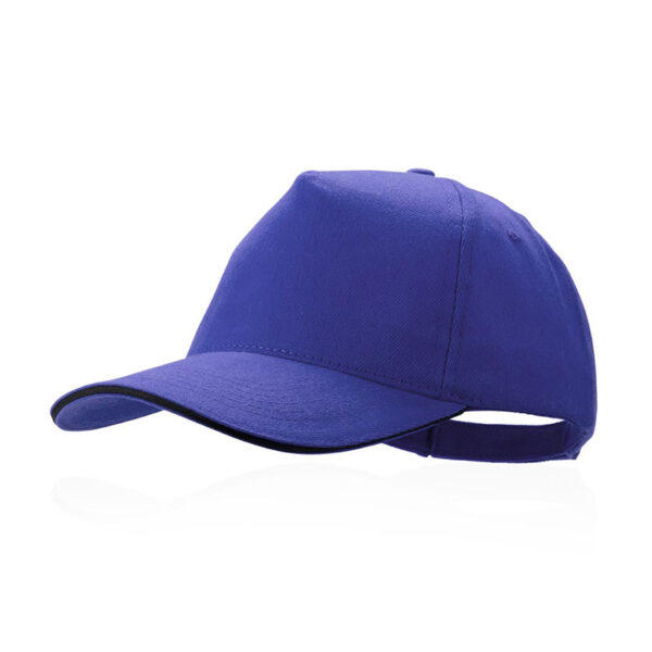 CAP KISSE – 100% BRUSHED COTTON 5-PANEL CAP WITH VELCRO CLOSURE - Image 1