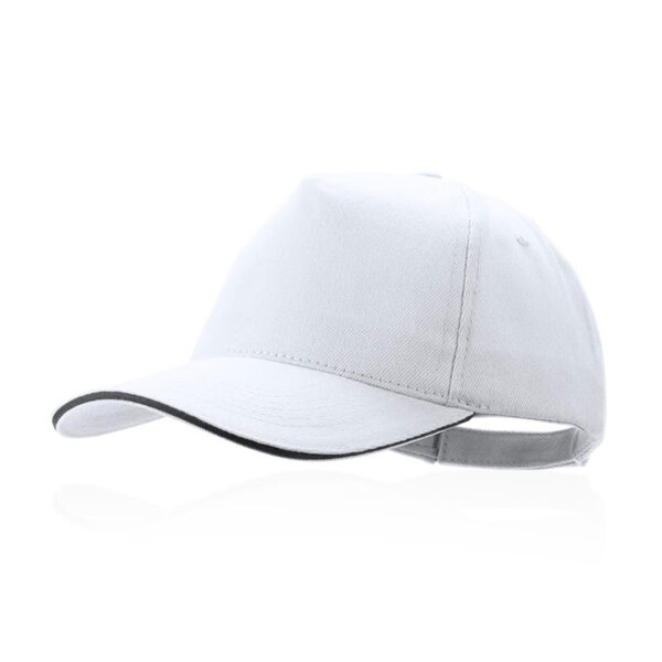CAP KISSE – 100% BRUSHED COTTON 5-PANEL CAP WITH VELCRO CLOSURE - Image 3