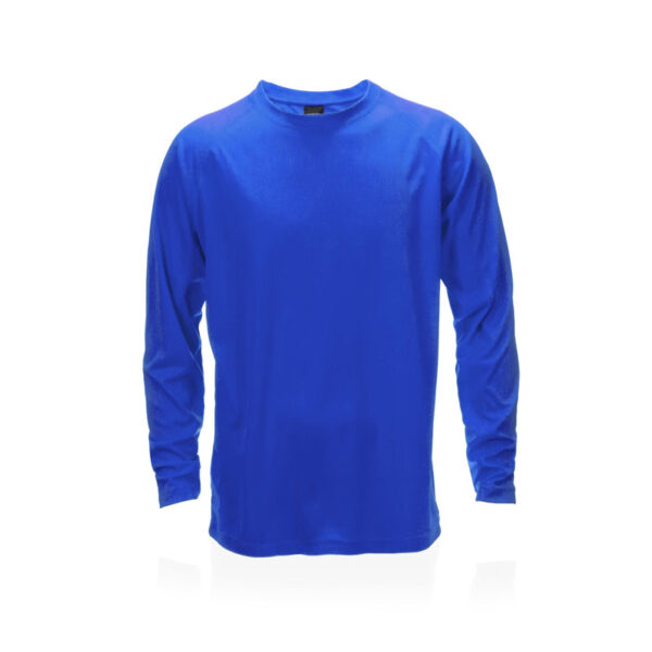 BLUE SPORTS LONG SLEEVE T-SHIRT – 100% BREATHABLE POLYESTER | 135G/M² - Image 1