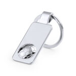 FOOTBALL METAL KEYRING IN INDIVIDUAL BLACK BOX