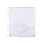 BRIGHTKID WHITE DRAWSTRING BAG – LIGHTWEIGHT 210D FOR KIDS