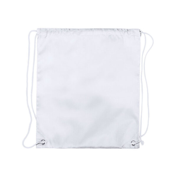BRIGHTKID WHITE DRAWSTRING BAG – LIGHTWEIGHT 210D FOR KIDS - Image 1