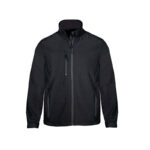 THERMASHIELD SOFTSHELL JACKET – BLACK WINTER WITH WATERPROOF POCKETS