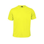 ROX FLUORESCENT YELLOW SPORTS TEE – BREATHABLE POLYESTER WITH HEXAGONAL WEAVE