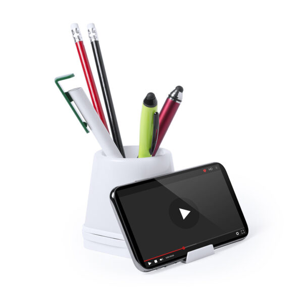 LUMIHUB BOLD PEN HOLDER – LED-LIT DESK ORGANIZER WITH 4-PORT USB 2.0 HUB - Image 2