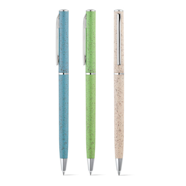 WHEAT STRAW FIBER AND ABS BALLPOINT WITH CLIP - Image 1