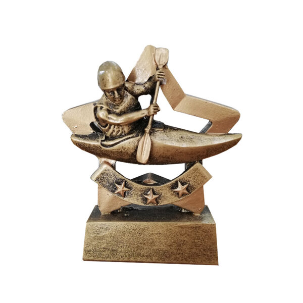 BADMINTON FIGURE TROPHY 18.5CM - Image 1