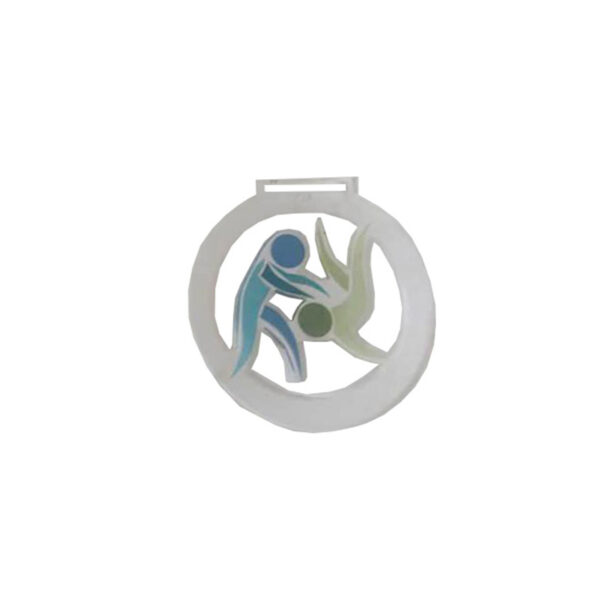 JUDO PLEXIGLASS MEDAL 7.5CM - Image 1