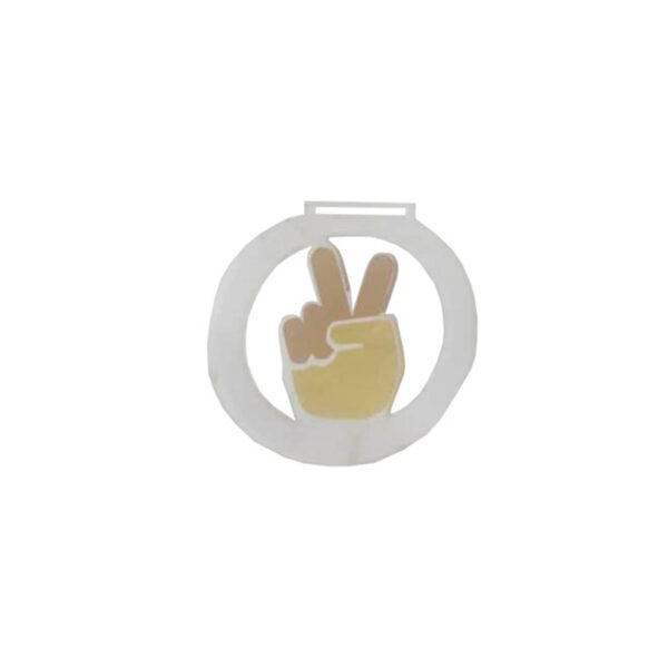 PEACE VICTORY PLEXIGLASS MEDAL - Image 1