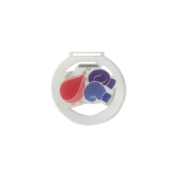 BOXING PLEXIGLASS MEDAL (INCLUDED PRINTING) - Image 1