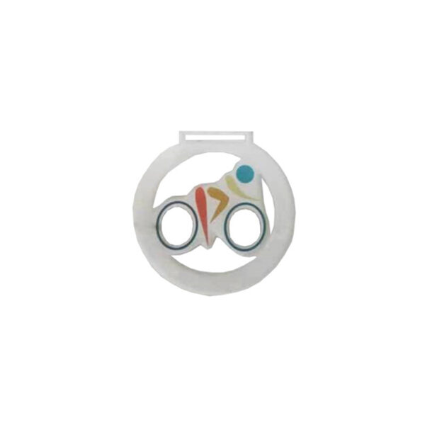 CYCLING PLEXIGLASS MEDAL - Image 1