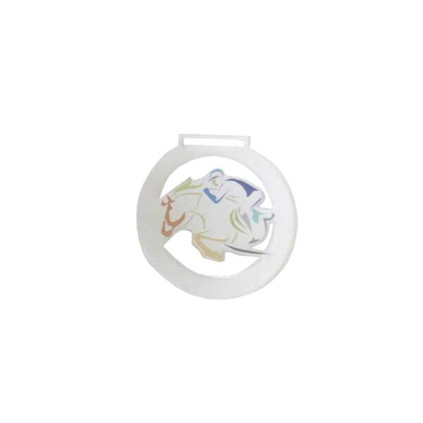 RIDING PLEXIGLASS MEDAL 7.5CM - Image 1