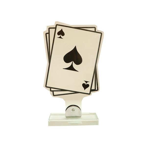 CARDS TROPHY 23CM (INCLUDED PRINTING) - Image 1