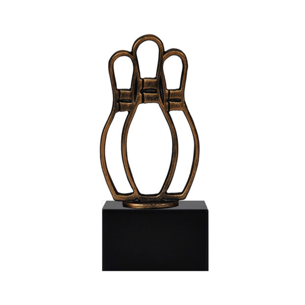 BOWLING TROPHY AWARD 17.5CM - Image 1