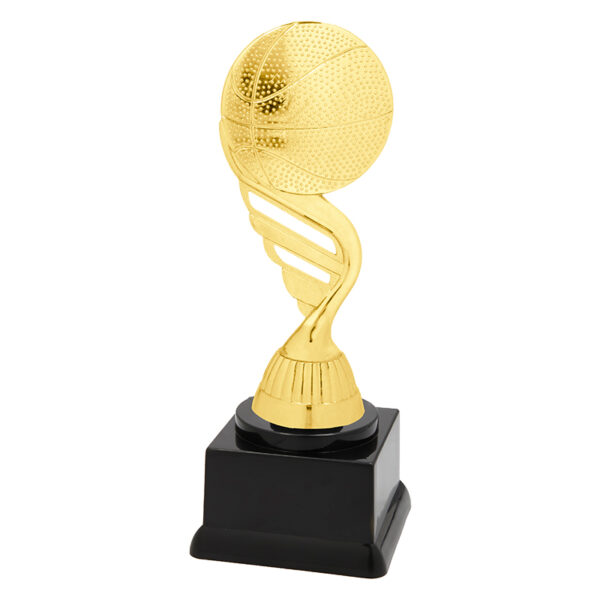 BASKETBALL GOLD FIGURE TROPHY 16CM (P421.01+N11.30) - Image 1
