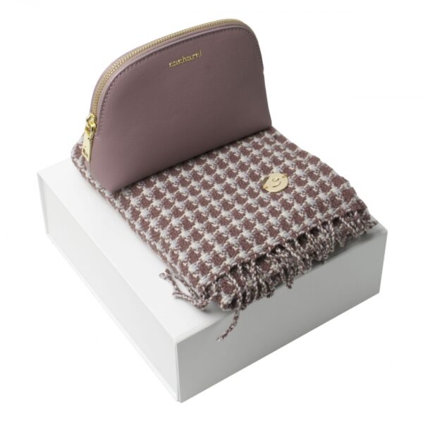CACHAREL SET  TAUPE (SCARVE & SMALL DRESSING CASE) - Image 1