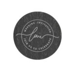 HERO ROUND SLATE COASTER – 10CM NATURAL SLATE FOR LASER ENGRAVING