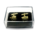 BYZANTINE MILITARY CUFFLINKS – TWO-HEADED EAGLE DESIGN