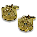 BYZANTINE MILITARY CUFFLINKS – TWO-HEADED EAGLE DESIGN - Image 3