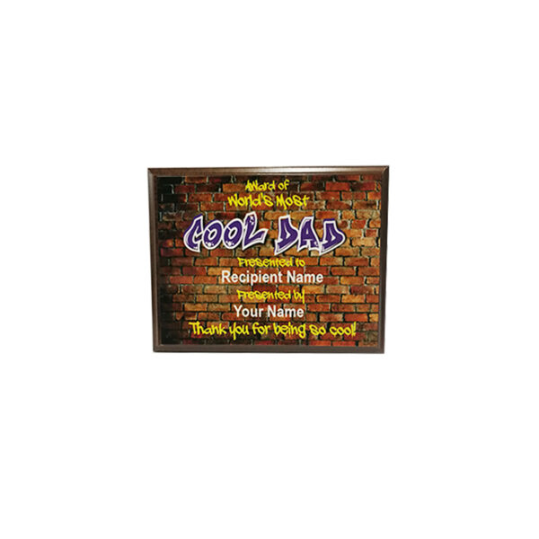 BRICK DESIGN WOODEN PLAQUE 25.5CMX20CM - Image 1