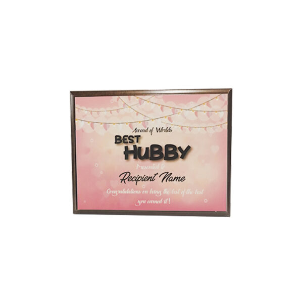 PINK FOREVER DESIGN WOODEN PLAQUE 25.5CMX20CM - Image 1