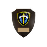 22X18CM "Ο ΤΟΛΜΩΝ ΝΙΚΑ" LOK SHIELD PLAQUE – CUSTOM SPECIAL FORCES AWARD
