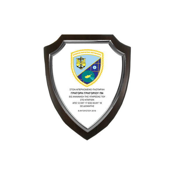 DELUXE WOODEN SHIELD 22*18CM - Image 1